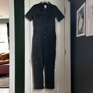 Aerie Black Jean Jumpsuit